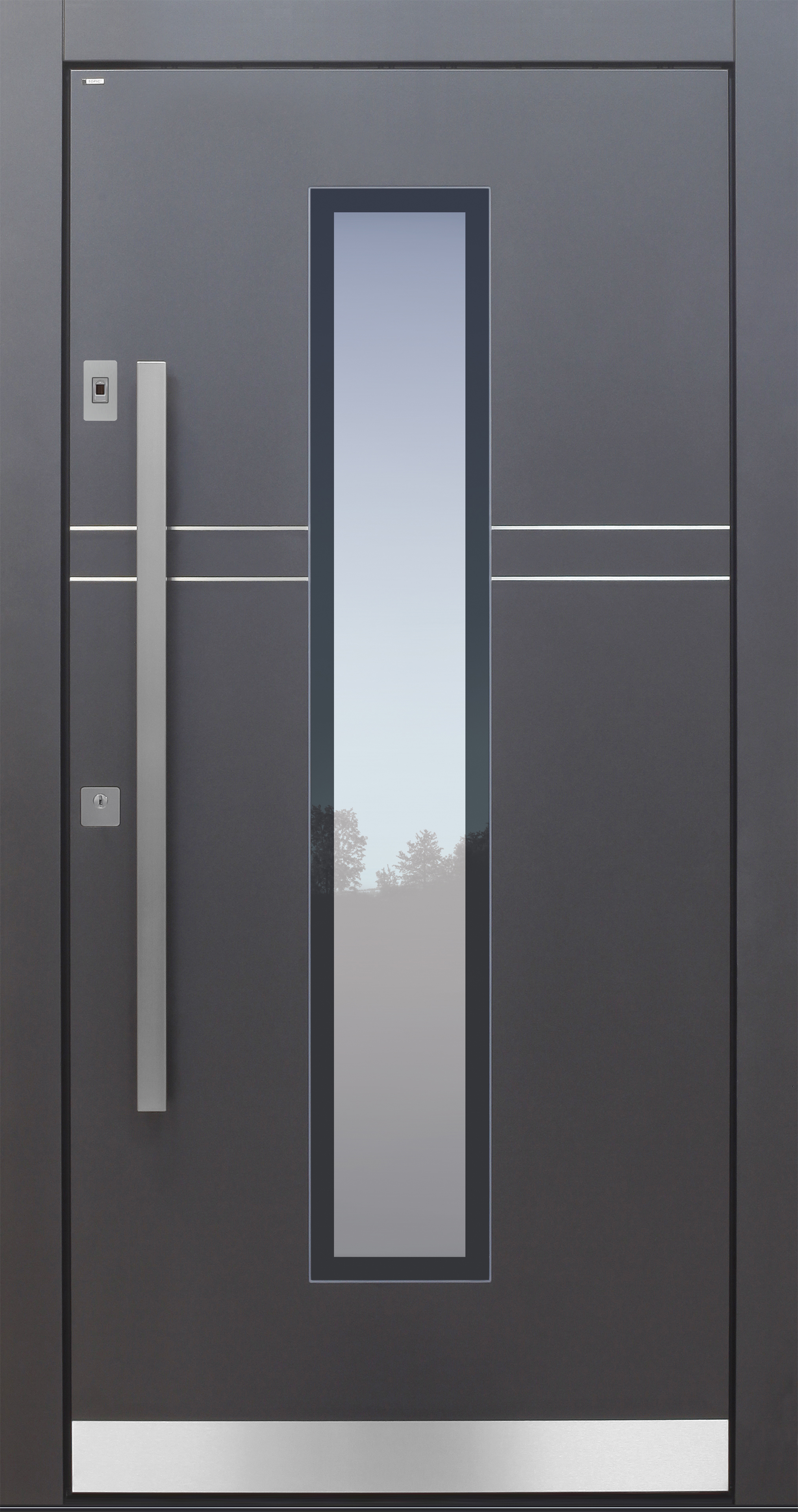 Haustür modern, anthrazit, TOPICcore, Fingerprint, Sicherheitstür, passivhaustauglich, besser als Alu, Glas Haustür modern, anthrazit, TOPICcore, Fingerprint, Sicherheitstür, passivhaustauglich, besser als Alu, Glas