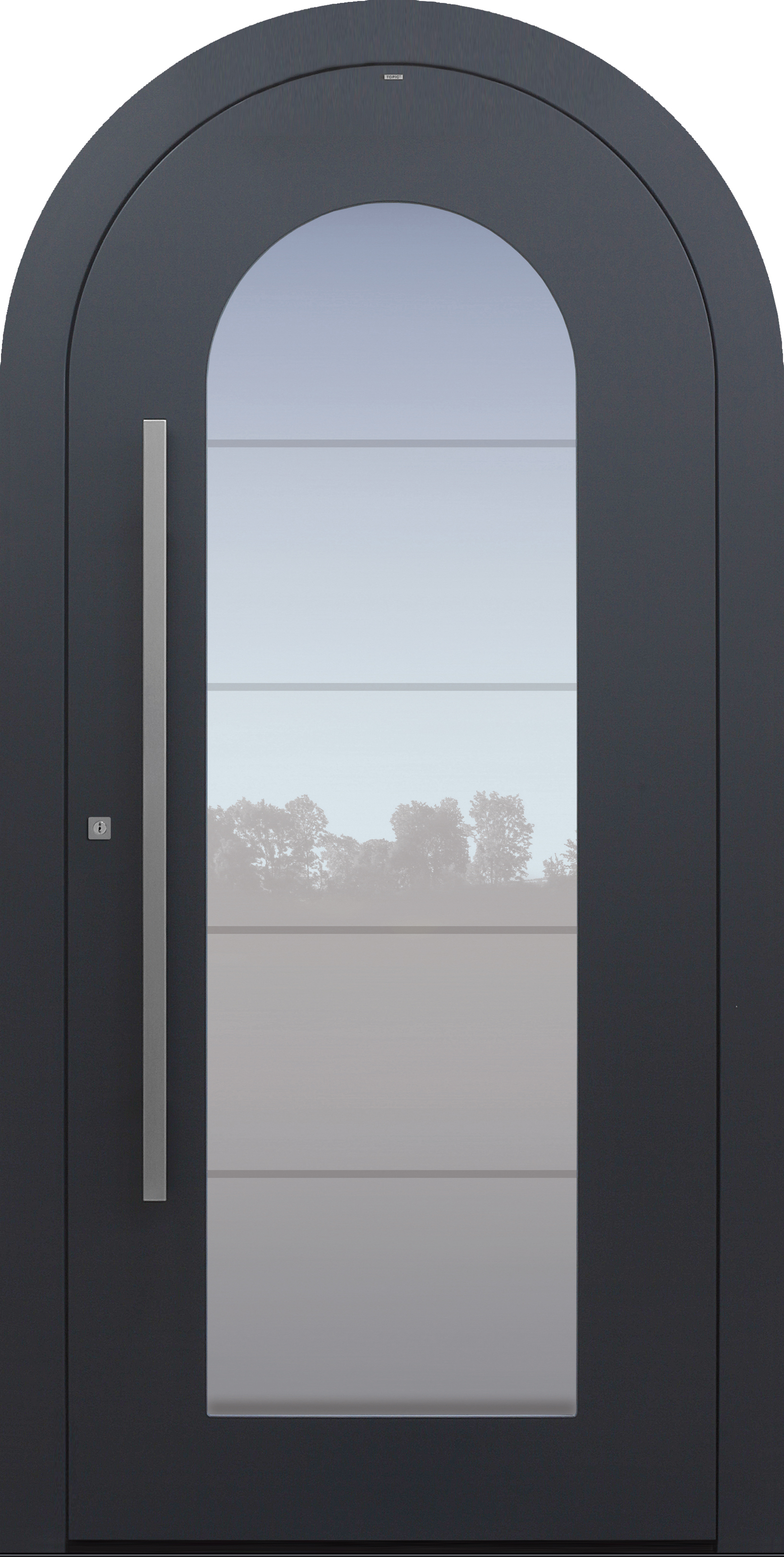 Haustür anthrazit mit Rundbogen mit Verglasung MS4 Modell B34 Haustür anthrazit mit Rundbogen mit Verglasung MS4 Modell B34