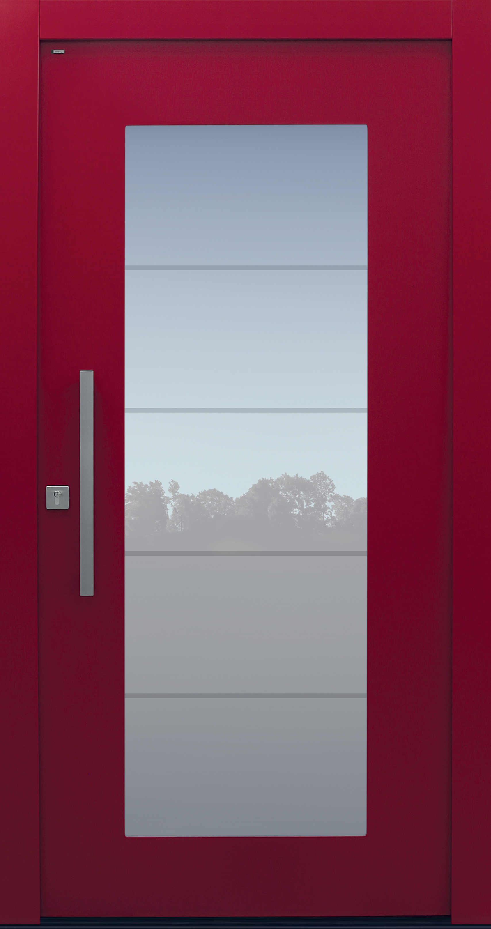 Haustür rot Modell B34 Haustür rot Modell B34