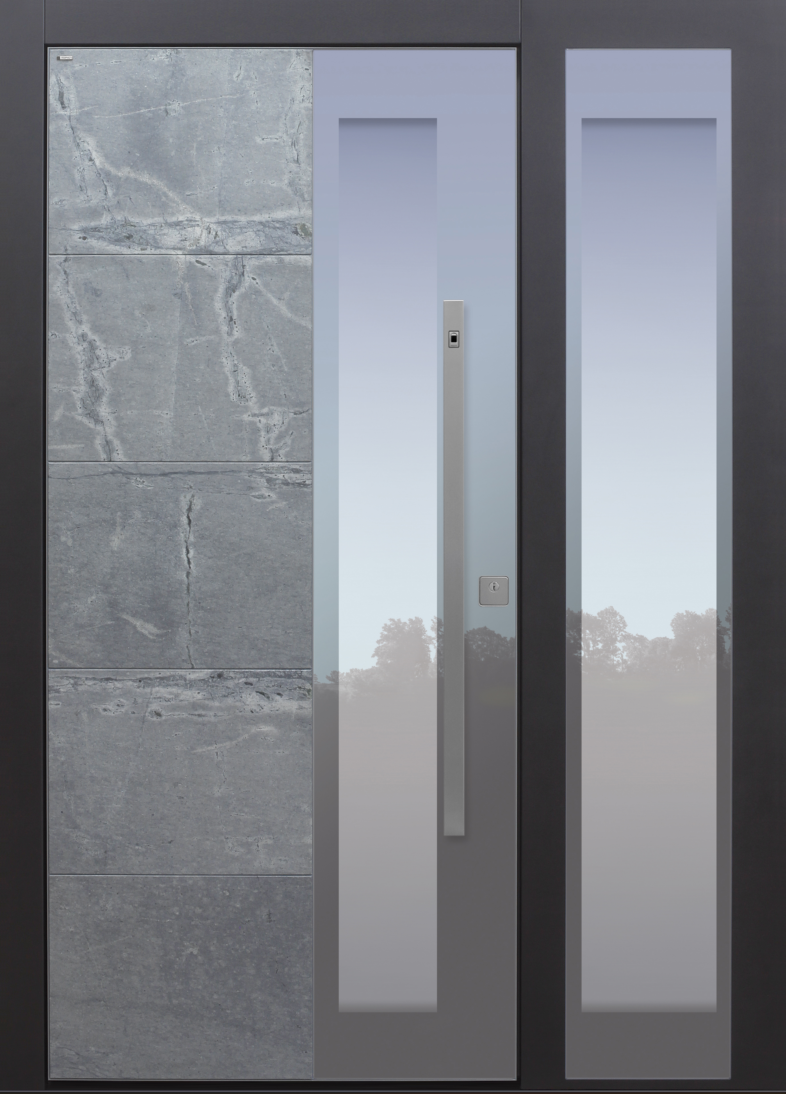 Haustüren modern, Himalayastein, anthrazit, mit Seitenteil, TOPICcore, Fingerprint, Sicherheitstür, passivhaustauglich, besser als Alu, Glas, Strasser, Atlantis Haustüren modern, Himalayastein, anthrazit, mit Seitenteil, TOPICcore, Fingerprint, Sicherheitstür, passivhaustauglich, besser als Alu, Glas, Strasser, Atlantis