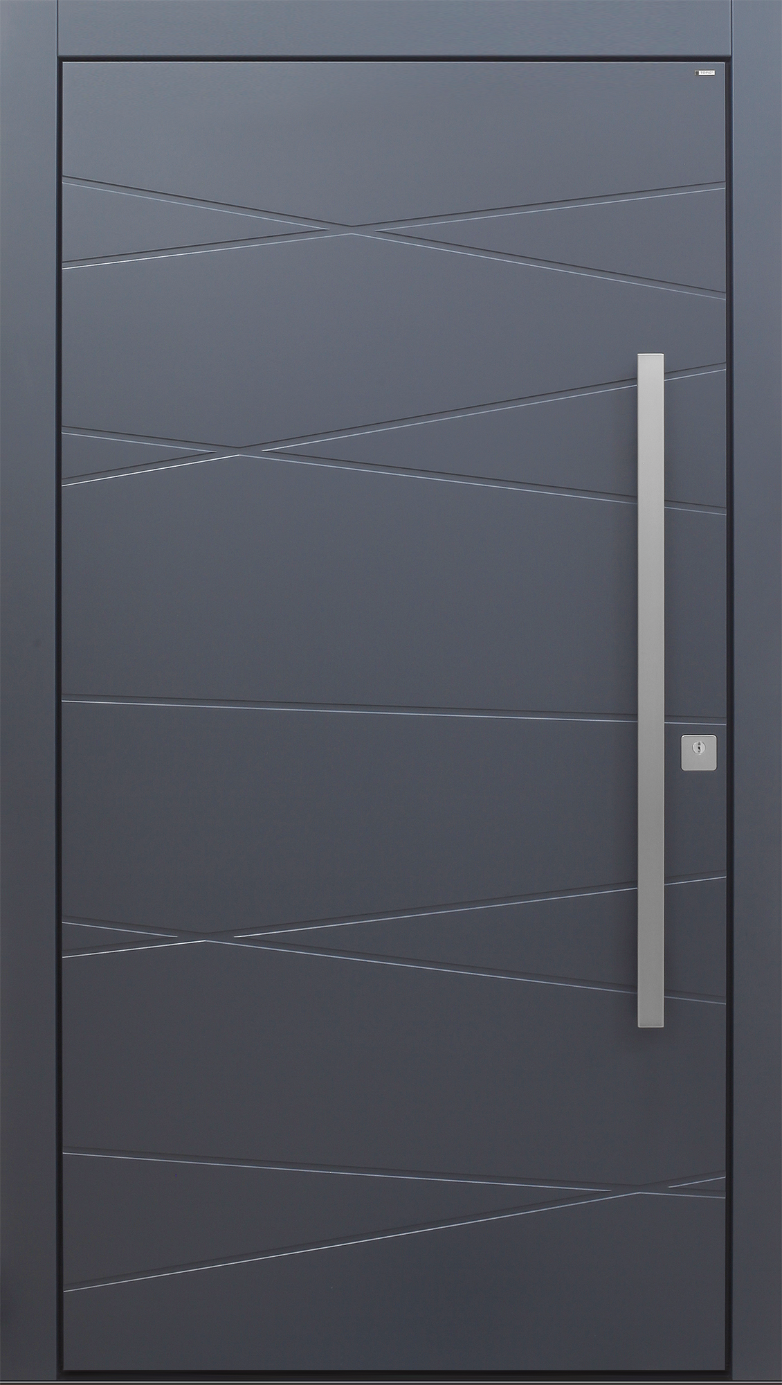 Haustür grau Modell B9-T2 Haustür grau Modell B9-T2
