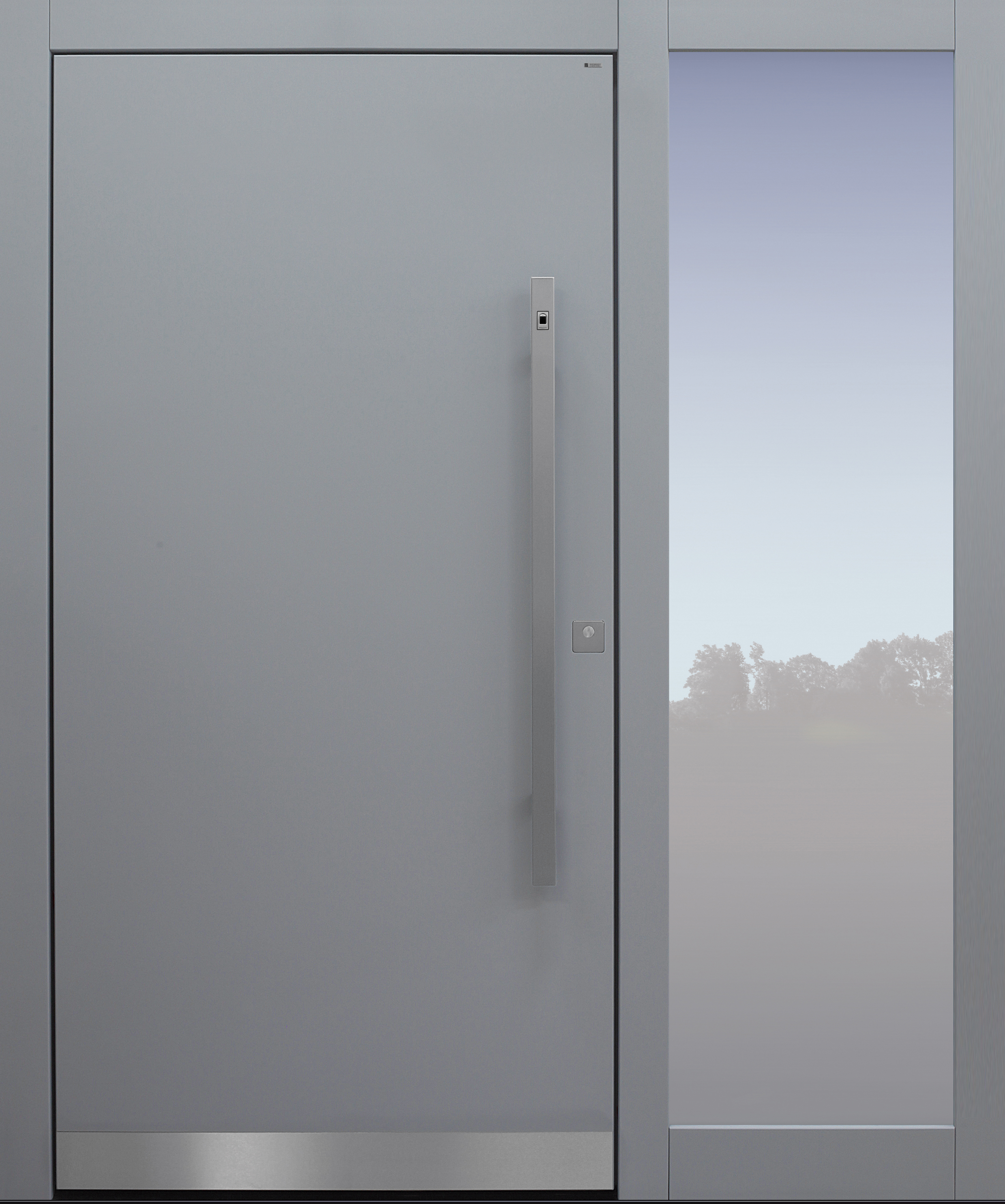 Haustür modern, hellgrau, TOPICcore, Sicherheitstür, passivhaustauglich, besser als Alu, Fingerprint Haustür modern, hellgrau, TOPICcore, Sicherheitstür, passivhaustauglich, besser als Alu, Fingerprint