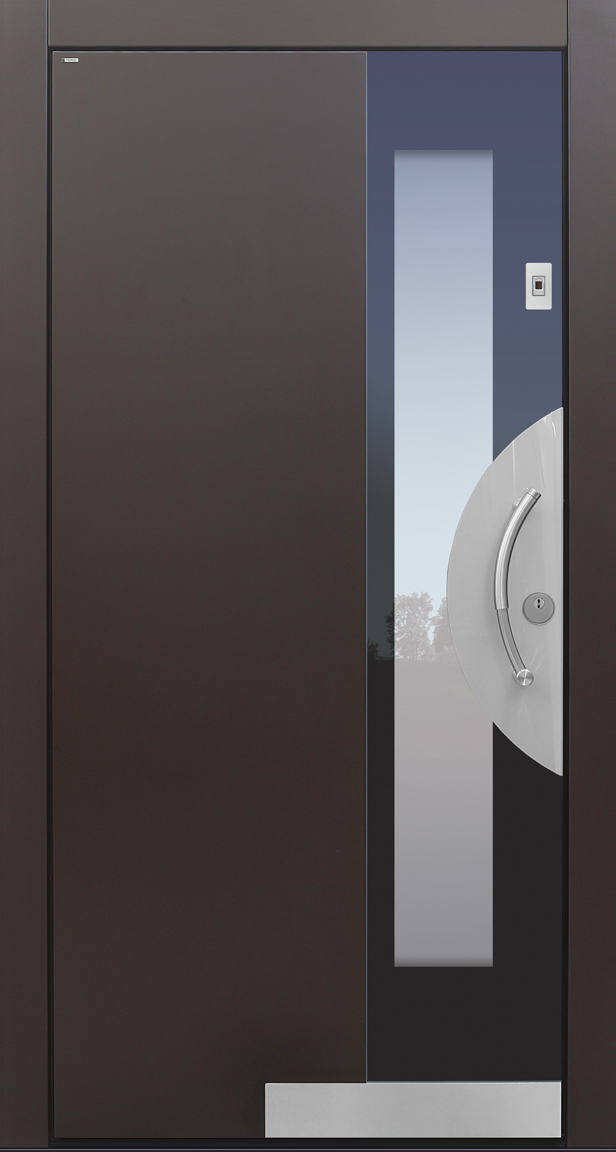 Haustür modern, TOPICcore, RAL, braun, Sicherheitstür, passivhaustauglich, besser als Alu, Glas, Fingerprint Haustür modern, TOPICcore, RAL, braun, Sicherheitstür, passivhaustauglich, besser als Alu, Glas, Fingerprint