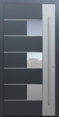 Haustür anthrazit mit Option 2. Farbe Modell B66