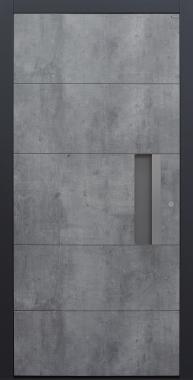 Haustür Exterior Skyline mit Option Schalengriff und Spurfräsungen Modell B9