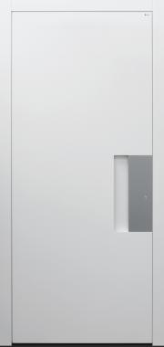 Haustür weiß mit Option Schalengriff Modell B9