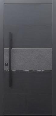 Haustür Keramik Koshi nero Design B918 Betonornament Modell B9