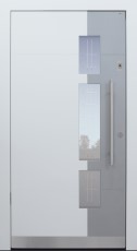 Haustür modern, weiß Topiccore, Sicherheitstür, passivhaustauglich, besser als alu, Glas