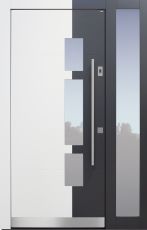 Haustür modern, weiß, TOPICcore, Sicherheitstür, passivhaustauglich, besser als Alu, Glas