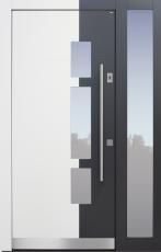 Haustür weiß und anthrazit mit Fingerprint Modell A250