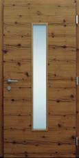 Haustür modern, Holz, Fichte Altholz, Innenansicht, Sicherheitstür, passivhaustauglich, besser als Alu