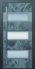 Haustür modern Stein Echtstein anthrazit Sicherheitstür passivhaustauglich Glas
