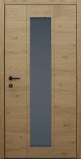 Haustür braun Innenansicht mit Toch-Tagesfunktion Modell B35