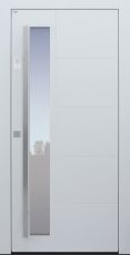Haustür modern, TOPICcore, weiß, Sicherheitstür, passivhaustauglich, besser als Alu, Glas, Keypad