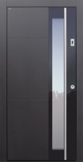 Haustür modern, TOPICcore, Anthrazit, Dunkelgrau, Sicherheitstür, passivhaustauglich, besser als Alu, Glas, Fingerprint