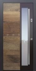 Haustüren modern, Holz, Altholz, Eiche, über 100 Jahre, Sicherheitstür, passivhaustauglich, TOPICcore, besser als Alu, Glas