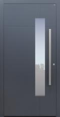 Haustür anthrazit mit Option Designpaket Modell B68