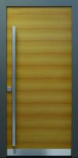 Haustür modern, Holz, Lärche, Sicherheitstür, besser als alu