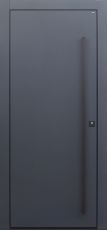 Haustür modern, dunkelgrau, anthrazit, TOPICcore, Sicherheitstür, passivhaustauglich, besser als Alu, Stoßgriff schwarz