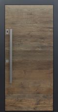 Haustür modern, Holz, Eiche, Altholz Eiche, Fingerprint, Sicherheitstür, passivhaustauglich, besser als Alu
