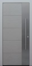 Haustür modern, Keramik, grau, Koshi grau, Sicherheitstür, passivhaustauglich, besser als Alu