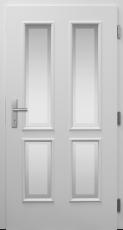 Haustür, Landhaus klassisch rustikal, weiß, TOPICcore, Sicherheitstür, passivhaustauglich, besser als alu, Glas