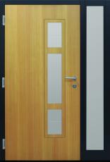 Haustüren modern, braun,  TOPICcore, Holz, Lärche, Sicherheitstür, passivhaustauglich, besser als alu, Glas