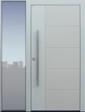 Haustür Keramik Koshi grau mit Seitenteil BG11 Modell B9