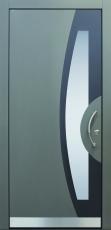 Haustür modern, anthrazit, grau,  TOPICcore, Sicherheitstür, passivhaustauglich, besser als alu, Glas