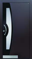Haustür modern, braun,  TOPICcore, Sicherheitstür, passivhaustauglich, besser als alu, Glas