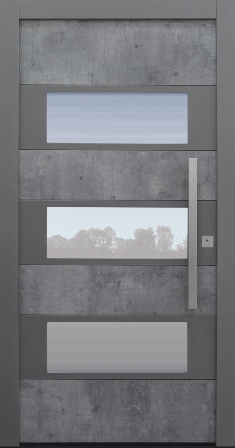 Haustür Exterior Skyline mit Option 2. Farbe Modell B17