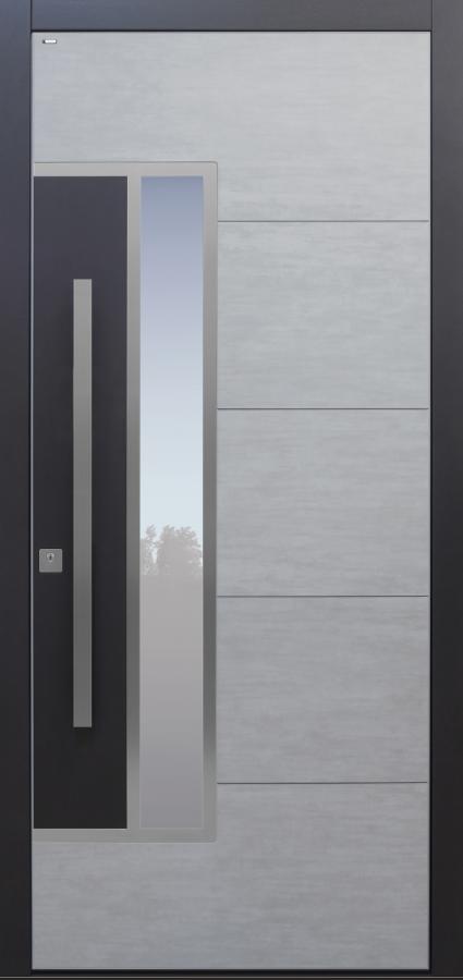 Haustür Keramik Koshi grau Modell B33