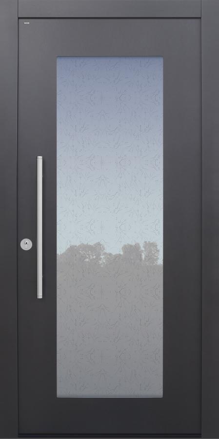 Haustür anthrazit mit Glas Uadi Modell B34