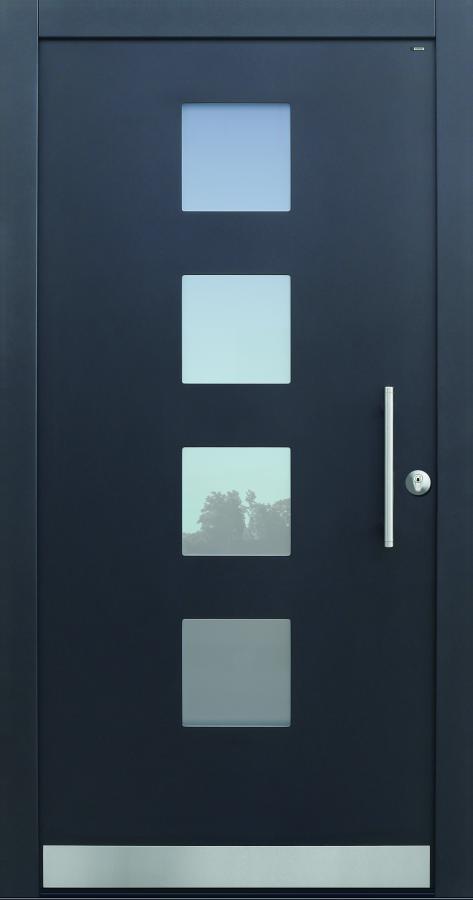 Haustür modern, TOPICcore, Anthrazit, Dunkelgrau, Sicherheitstür, passivhaustauglich, besser als Alu, Glas