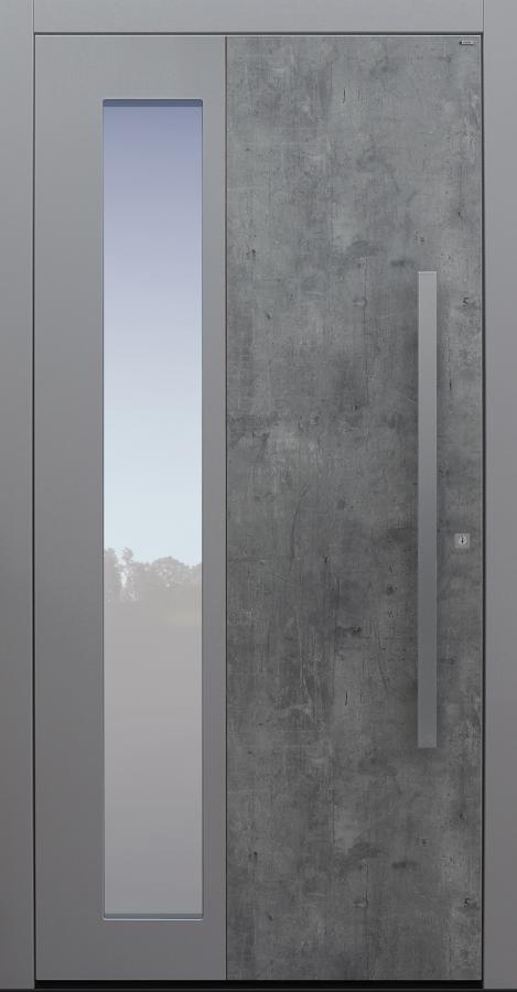 Haustür Exterior Skyline mit Option 2. Farbe und Designpaket keine Spurfräsungen auf Kundenwunsch Modell B63