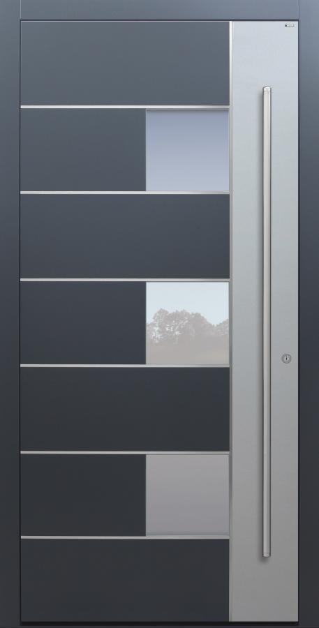 Haustür anthrazit mit Option 2. Farbe Modell B66