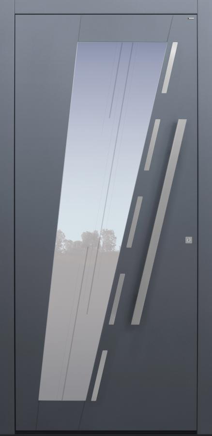 Haustür anthrazit mit Glasmotiv MS10 Modell B67