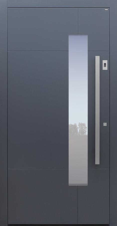 Haustür anthrazit mit Option Designpaket mit Fingerprint Modell B68-T1