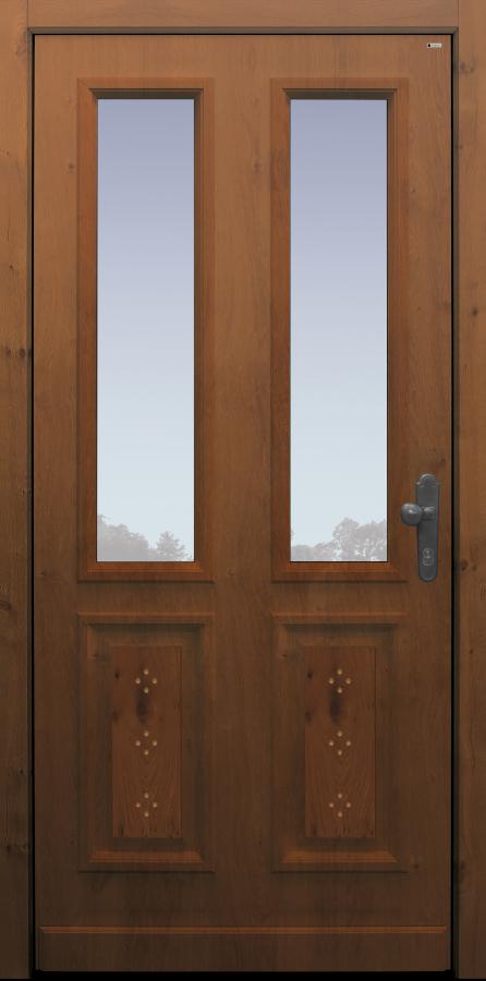 Haustür klassisch Eiche alt mit Option Punktdekor Modell A174