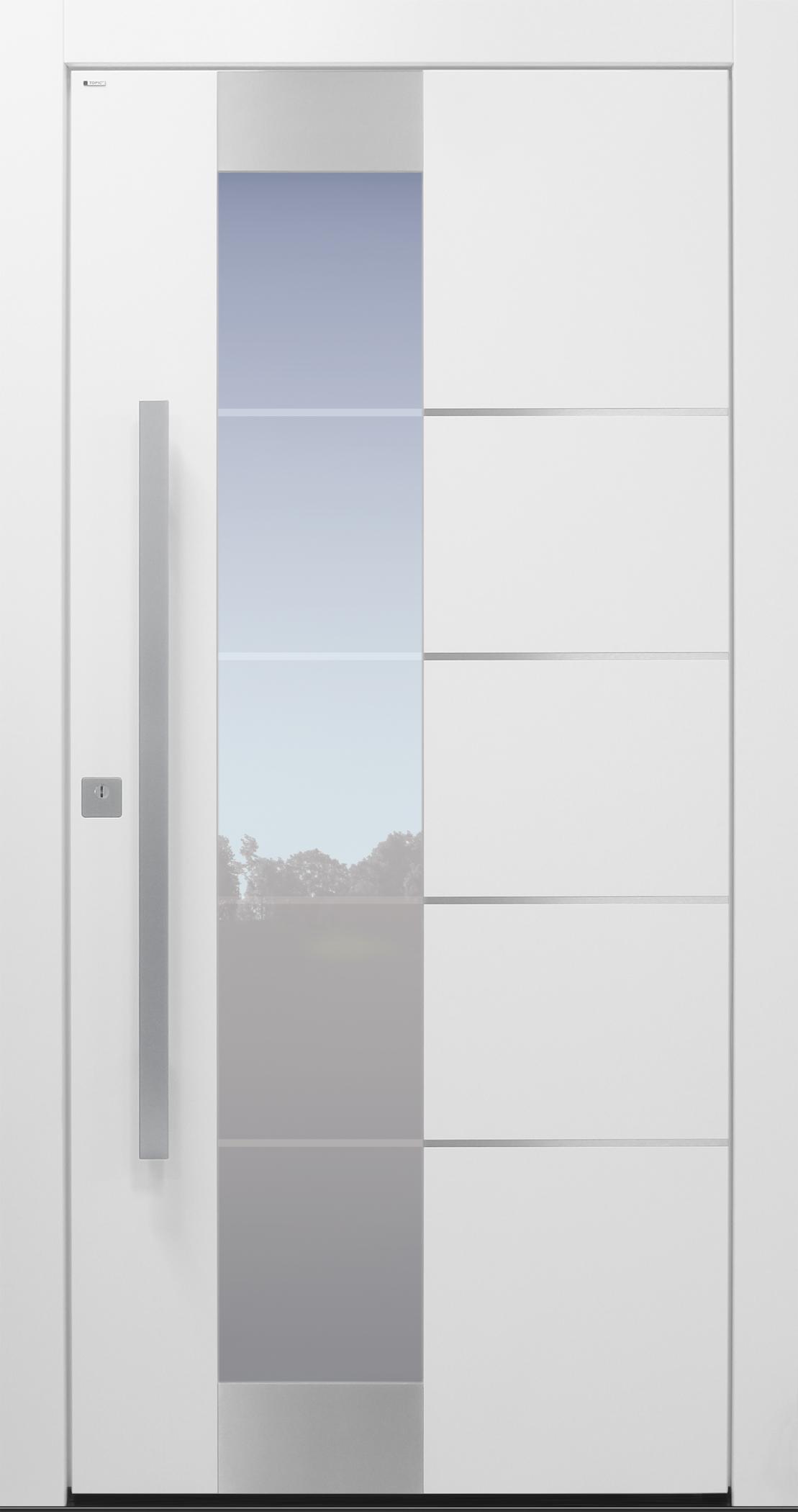 Nr.4 Designer Tür in weiß 1000 x 2100 mm,Luxustür,Premiumtür,Haustür,Innen R,Neu 
